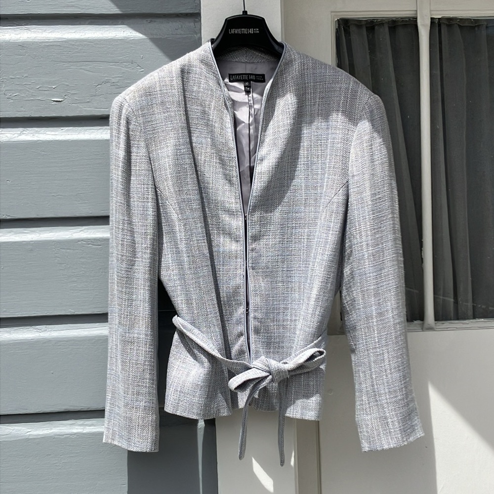 Beautiful Lafayette 148 Tweed Jacket size 16